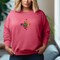 Embroidered Peace Sweatshirt Fun Sweater Gift Comfy Pullover Mother's Day Present Unisex Hoodie Custom Crewneck product 3